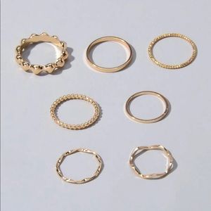 Simple Cute Gold Rings. Size 6-7.